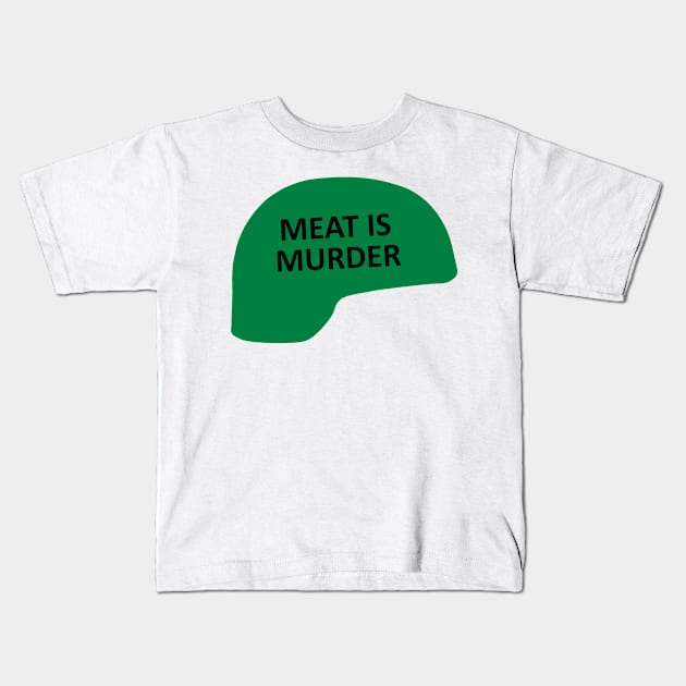 Meat is Murder Kids T-Shirt by sweetsixty